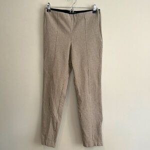 Women Banana Republic Plaid Trouser Zip Closure Stretch Size 6 /‎ 25 inch length